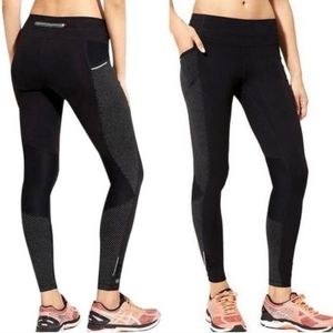 Athleta Dot Be Free Black Tights Size S